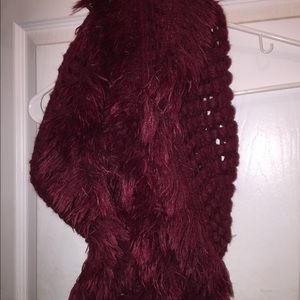 Burgundy scarf